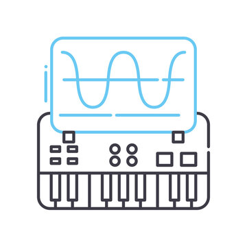 recommend clip art: actuator line icon, outline symbol, vector illustration, concept sign