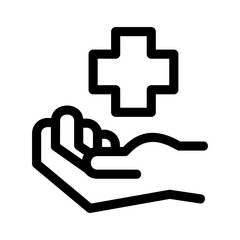 insurance healthcare icon or logo isolated sign symbol vector illustration - high quality black style vector icons
