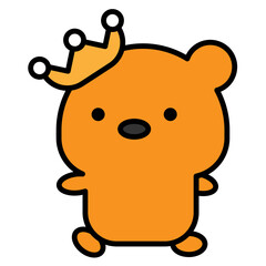 bear cartoon icon 