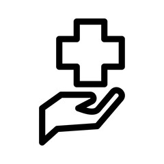 insurance healthcare icon or logo isolated sign symbol vector illustration - high quality black style vector icons
