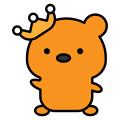 bear cartoon icon 