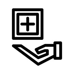 insurance healthcare icon or logo isolated sign symbol vector illustration - high quality black style vector icons
