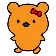 bear cartoon icon 