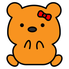 bear cartoon icon 