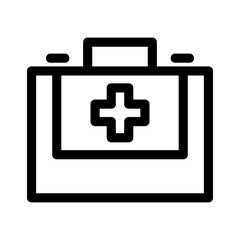 Fototapeta premium medical box icon or logo isolated sign symbol vector illustration - high quality black style vector icons 