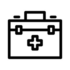 medical box icon or logo isolated sign symbol vector illustration - high quality black style vector icons
