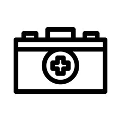 medical box icon or logo isolated sign symbol vector illustration - high quality black style vector icons
