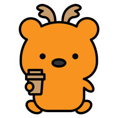 bear cartoon icon 
