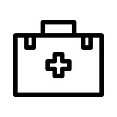 medical box icon or logo isolated sign symbol vector illustration - high quality black style vector icons
