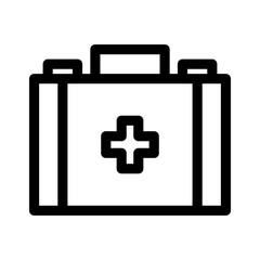 medical box icon or logo isolated sign symbol vector illustration - high quality black style vector icons
