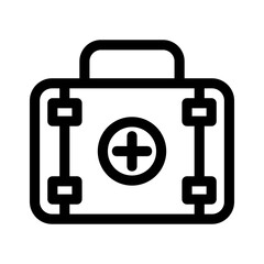 medical box icon or logo isolated sign symbol vector illustration - high quality black style vector icons
