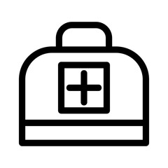 medical box icon or logo isolated sign symbol vector illustration - high quality black style vector icons
