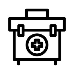 medical box icon or logo isolated sign symbol vector illustration - high quality black style vector icons
