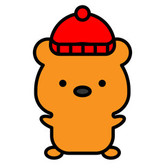 bear cartoon icon 