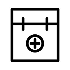 medical box icon or logo isolated sign symbol vector illustration - high quality black style vector icons
