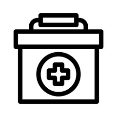 Obraz premium medical box icon or logo isolated sign symbol vector illustration - high quality black style vector icons 
