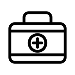 medical box icon or logo isolated sign symbol vector illustration - high quality black style vector icons
