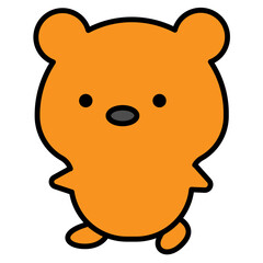 Fototapeta premium bear cartoon icon 