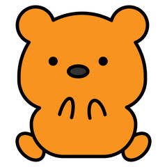 bear cartoon icon 