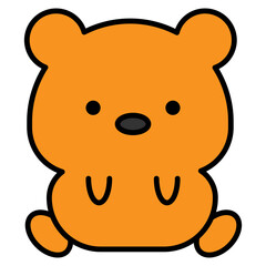 bear cartoon icon 