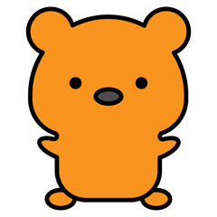 bear cartoon icon 