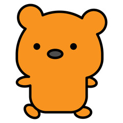 bear cartoon icon 