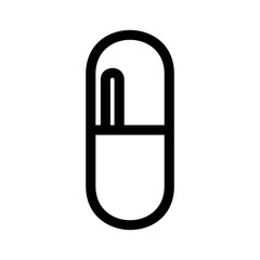 pill icon or logo isolated sign symbol vector illustration - high quality black style vector icons
