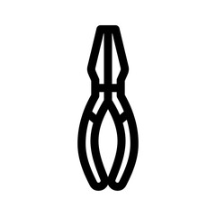 pliers icon or logo isolated sign symbol vector illustration - high quality black style vector icons
