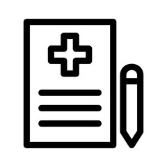Obraz premium prescription icon or logo isolated sign symbol vector illustration - high quality black style vector icons 