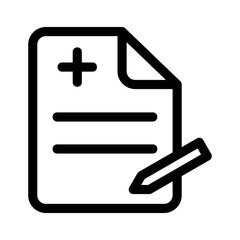 prescription icon or logo isolated sign symbol vector illustration - high quality black style vector icons
