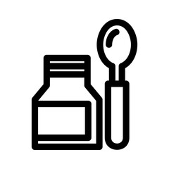 syrup medicine icon or logo isolated sign symbol vector illustration - high quality black style vector icons
