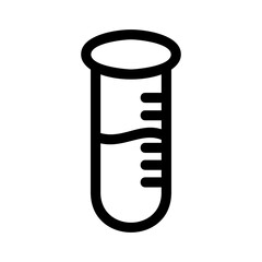 test tube icon or logo isolated sign symbol vector illustration - high quality black style vector icons
