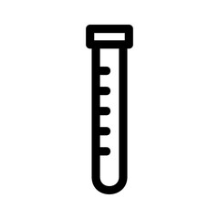 test tube icon or logo isolated sign symbol vector illustration - high quality black style vector icons
