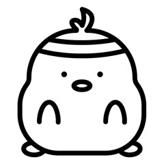 chick cartoon icon
