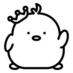 chick cartoon icon