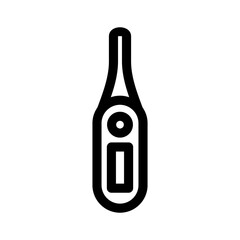 thermometer icon or logo isolated sign symbol vector illustration - high quality black style vector icons
