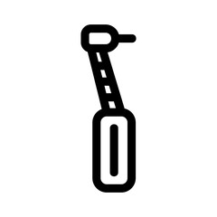 tooth drill icon or logo isolated sign symbol vector illustration - high quality black style vector icons
