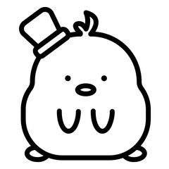 chick cartoon icon