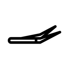 tweezers icon or logo isolated sign symbol vector illustration - high quality black style vector icons
