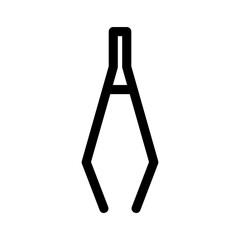 tweezers icon or logo isolated sign symbol vector illustration - high quality black style vector icons
