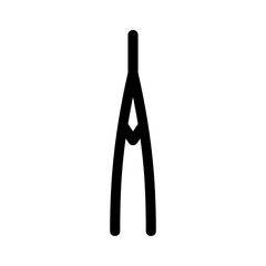tweezers icon or logo isolated sign symbol vector illustration - high quality black style vector icons
