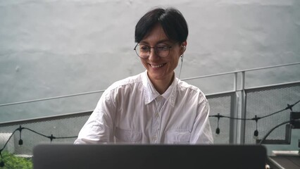 Beautiful young business woman with alternative look at work. Technology and informatic professional developer office portraits