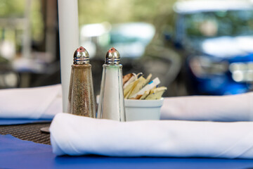 Outdoor table setting