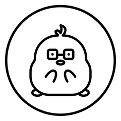 chick cartoon icon
