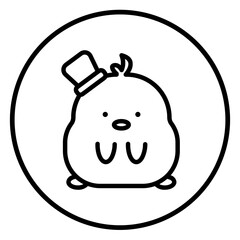 chick cartoon icon