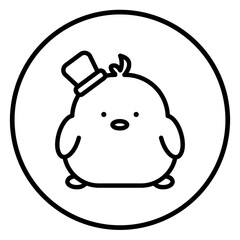 chick cartoon icon