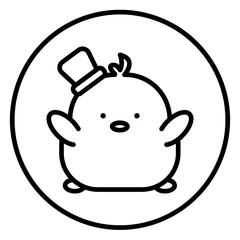 chick cartoon icon