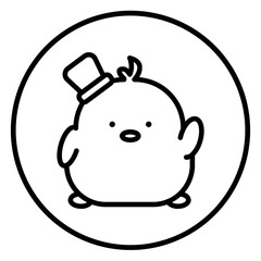 chick cartoon icon