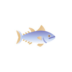 Tuna fish flat icon