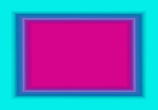 Frame of Cobalt and Arctic Blue with Magenta Copy Space